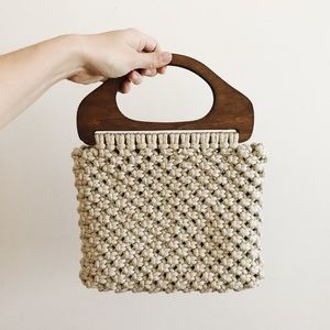 Vintage Macrame Bag